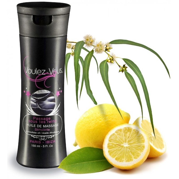 Huile de massage voulez vous citron eucaliptus