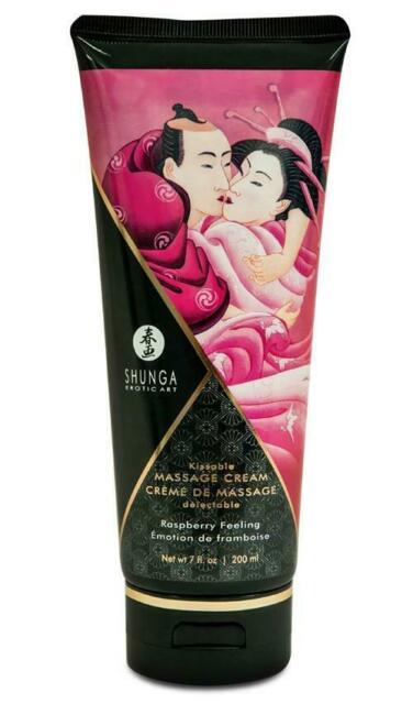 Crme de massage shunga motion de framboise