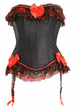 Corset porte jarretelle en satin 